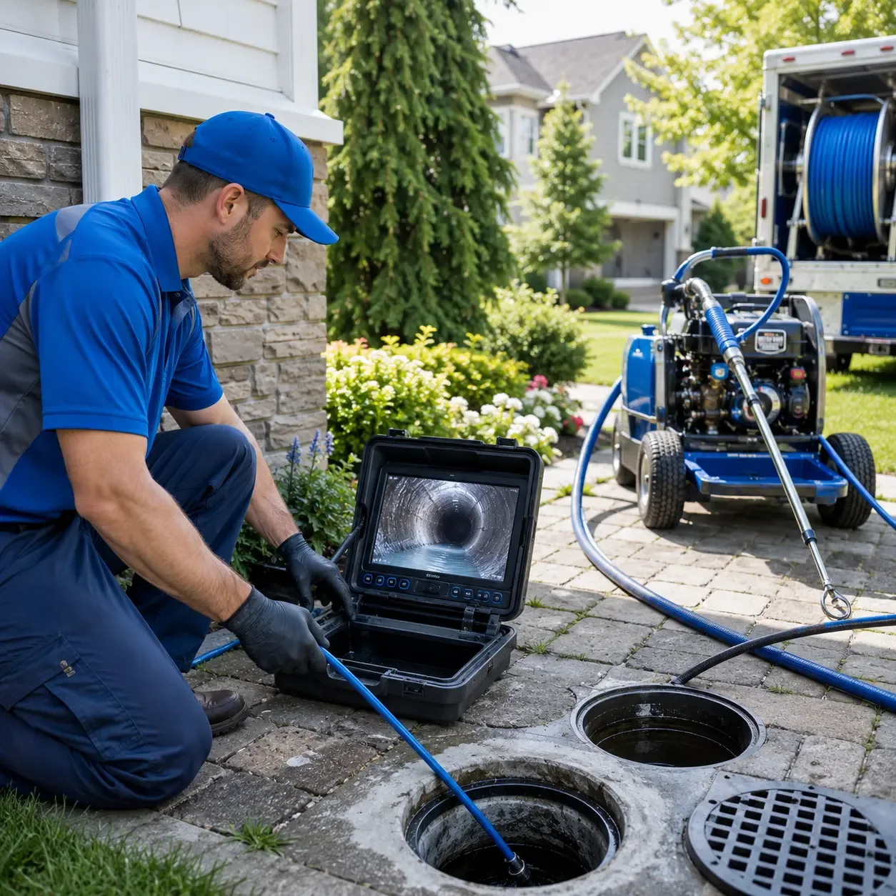 Outdoor drain cleaning professionals serving West Lebanon, NY