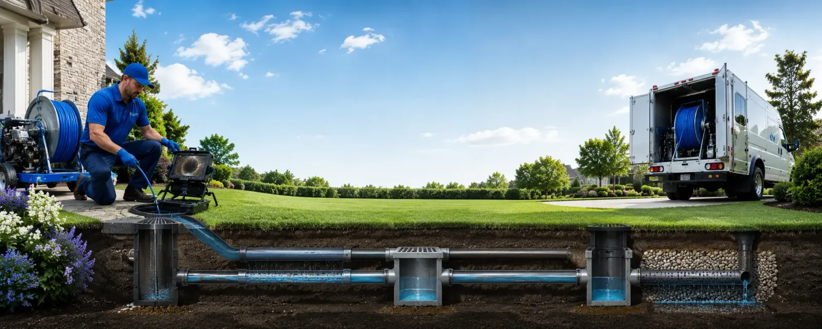 Outdoor drain cleaning information for West Lebanon, NY